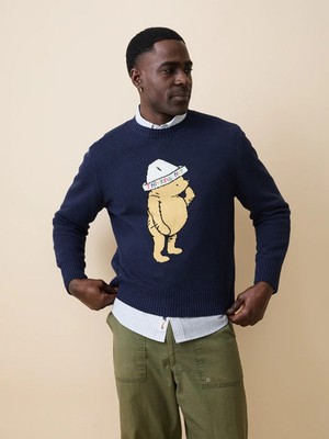  NWT*Rowing Blazers X Winnie The Pooh Men's Size XL Cotton Linen Thinking Hat