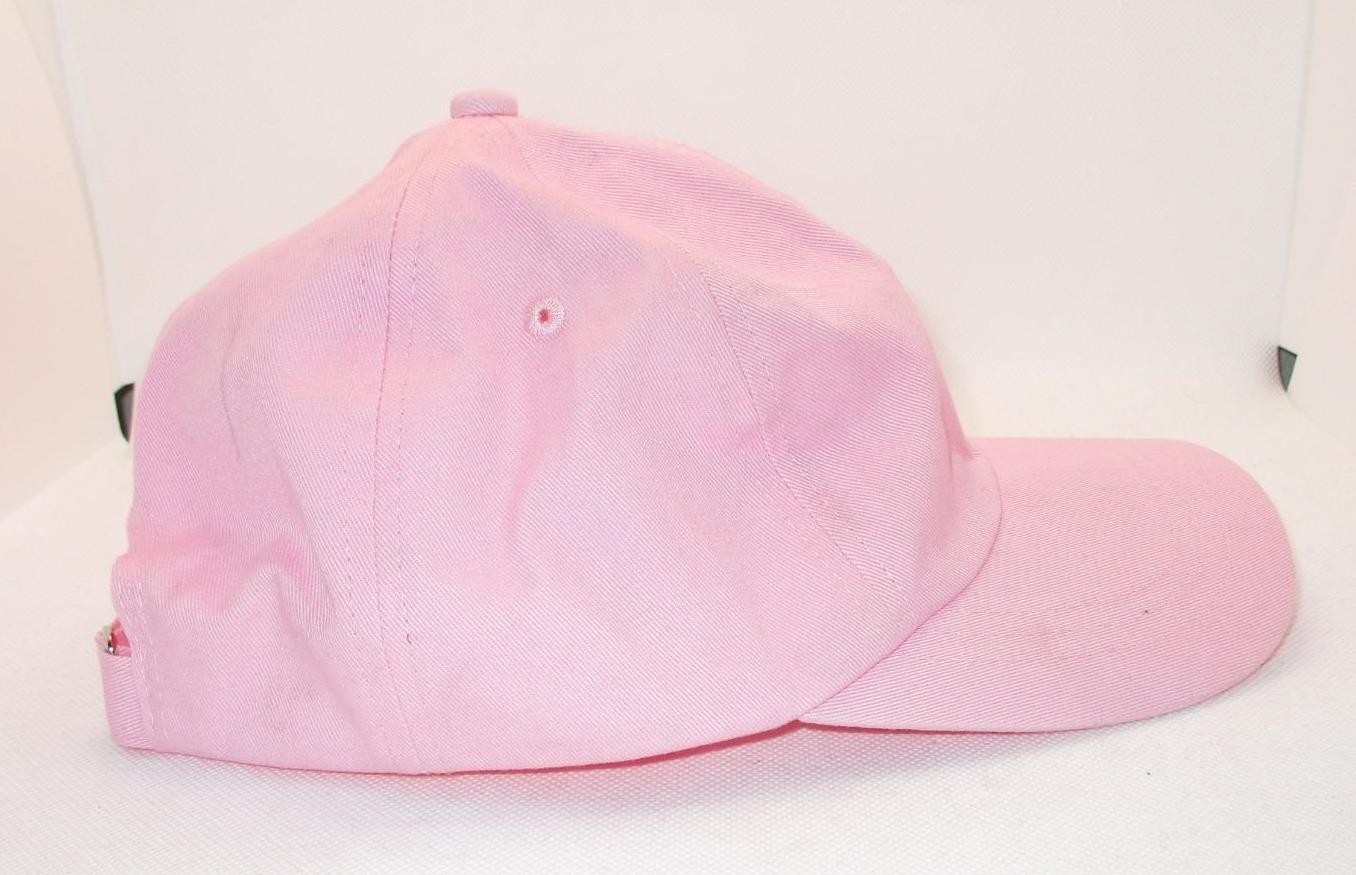 Solid Plain PINK Colored Ball Cap - Adjustable Ha… - image 3