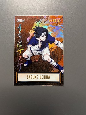 Topps Naruto Nindo 2025 Sasuke Uchiha Orange 08/25 Parallel Card