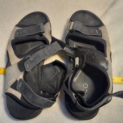 ECCO Sandals Mens Size EU 43 tan Leather Strap Hiking Receptor