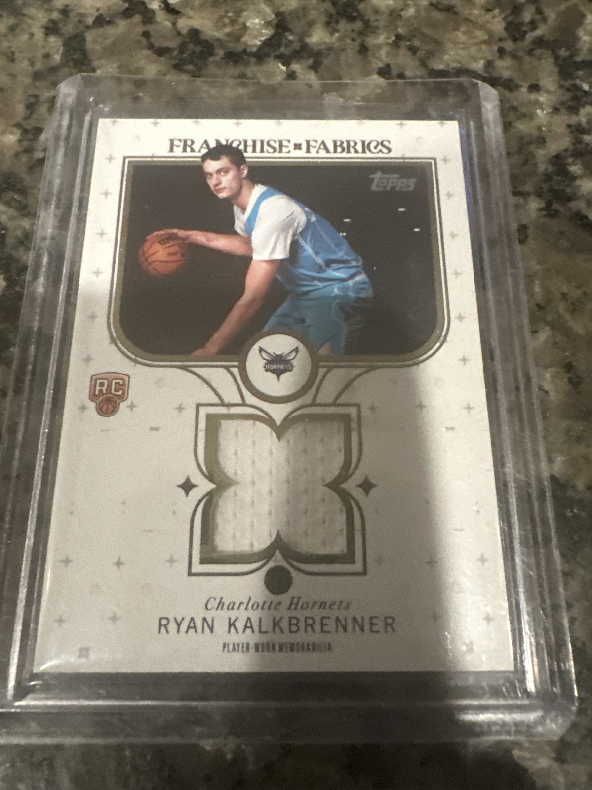 2025-26 Topps - Franchise Fabrics Ryan Kalkbrenner #FF-RK (MEM, RC)