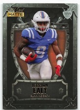 2022 Jerrion Ealy Wild Card Matte Weekend Warrior Silver Rookie Orange