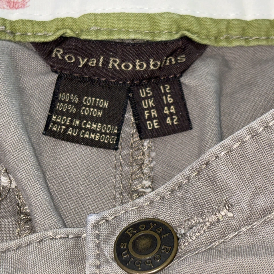 Pantalones de senderismo Royal Robbins para mujer talla 12 bronceado regular elásticos ajustados de viaje Foto 3 de 4