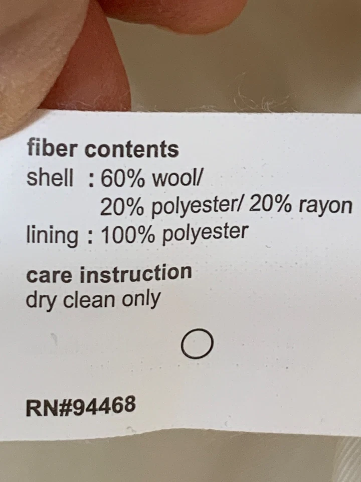 Rare Vintage 90s Donnybrook White Wool Trench Coat Size 10 Belt Midi RD10710 - Image 3 of 4