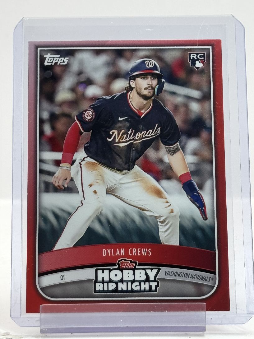 DYLAN CREWS 2025 TOPPS HOBBY RIP NIGHT ROOKIE RED NATIONALS RC Q1781
