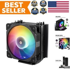 Black CPU Air Cooler with 5 Heat Pipes