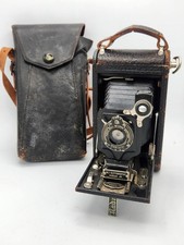 VINTAGE 1909-1920 KODAK NO 1A AUTOGRAPHIC JR. FOLDING CAMERA W/CASE