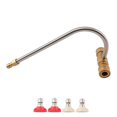 #ad Pressure Washer Gutter Cleaner Attachment 4000PSI W 40° amp; 0° Quick Connect Tips $21.25