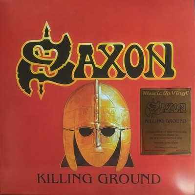 SAXON '' KILLING GROUND '' SEALED 180 GRAM LP * RED / SILVER COLOURED VINYL * BOOK