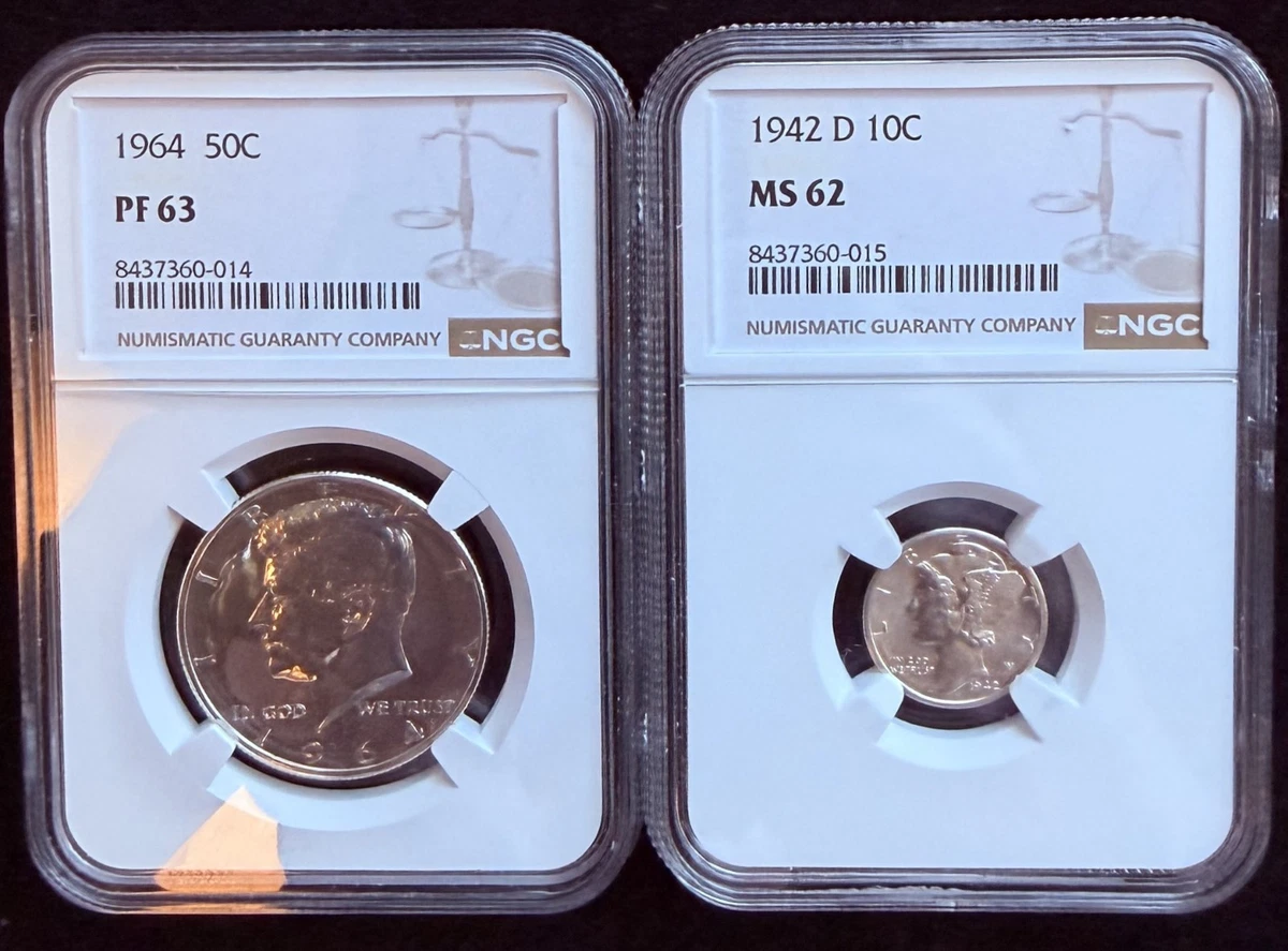 MS 62 Graded Kennedy US Half Dollars (1964-Now) for sale | eBay