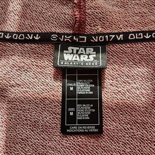 Star Wars Galaxy's Edge Black Spire Outpost Full Zip Hoodie Mens M - Picture 5 of 6
