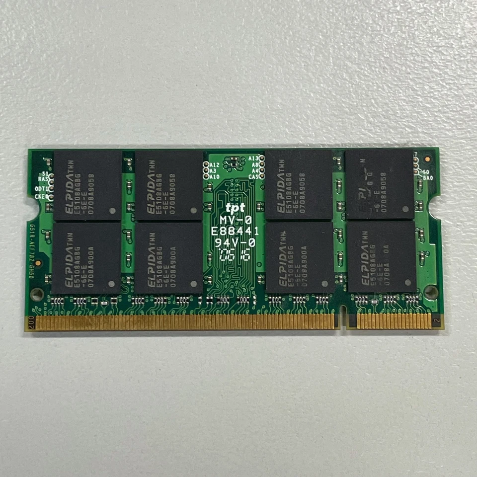 ASUS 1GB DDR2 RAM PC2-5300 667MHz CL5 1.8V non-ECC SoDIMM 04G001617652 - Image 3 of 3