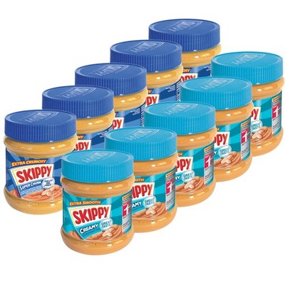 SKIPPY Erdnussbutter Bundle 5x ''Creamy'' 5x ''Super Chunk'' ohne Palmöl 10x 340g