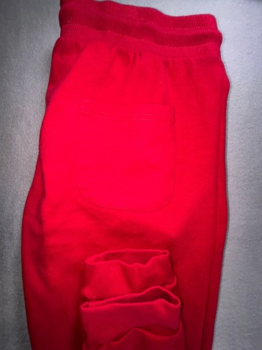 Nike Sweatpants Adult Medium Red Front Zip Pockets Cotton Draw String Tapered ) - Picture 10 of 12