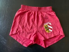 Vintage 1980s Boys Faded Red Soffe Style Nurnberg Shorts 2 Inseam