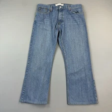 Vintage Levis 527 Jeans Mens 36x28 Medium Wash Denim Low Boot Cut Cowboy Y2K
