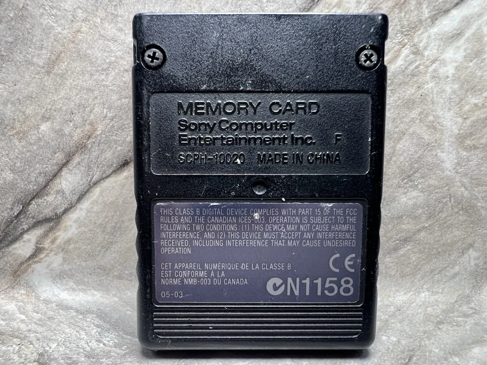 Playstation 2 PS2 Memory Card 8MB OEM - Magic Gate - Black - Image 3 of 4