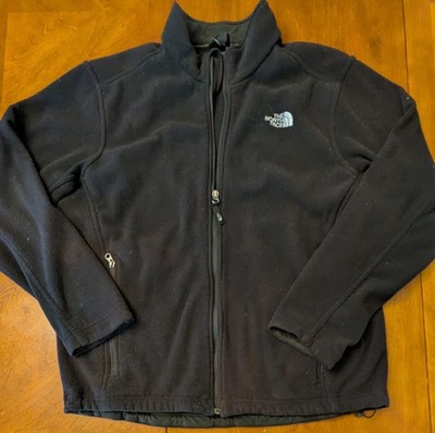 The North Face Jacket Mens Black Full Zip Fleece Polartec Outdoor