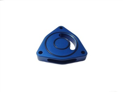 Torque Solution Blow Off BOV Sound Plate for Hyundai Genesis Coupe 2.0T   Blue