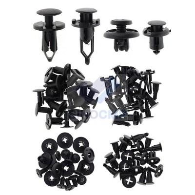 40PCS Car Push Retainer Pin Body Bumper Rivet Trim Moulding Clip Accessories Kit