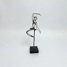 Vintage BRUTALIST BRONZE BALLET Sculpture  GIACOMETTI JERE Era MID CENTURY