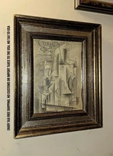 Pablo Picasso Signed Drawing On Original Paper Cubism Expressionism Surrealism