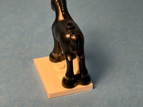 LEGO Animals Friends #41123 - Black Foal - Part 11241pb03 - Scratches/Scuffs