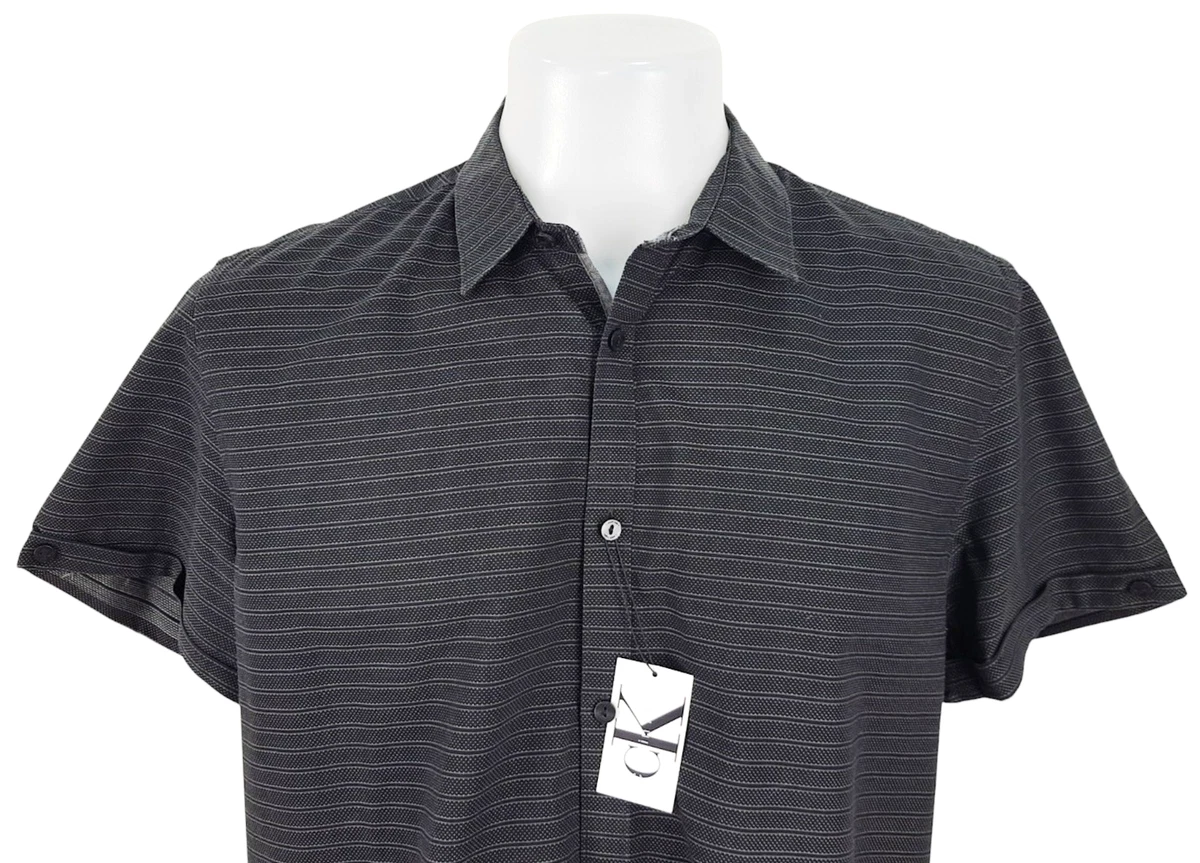calvin klein men's short sleeve dress shirts Men's Shirts & Button Ups