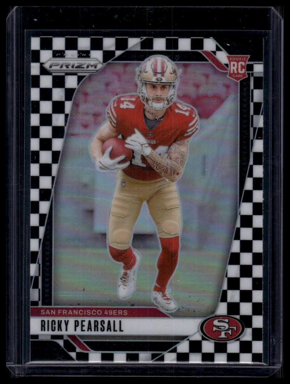 2024 Panini Prizm #383 Ricky Pearsall Black and White Checker