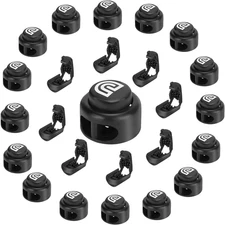 Cord Locks and End Clips for No Tie Shoelaces, Heavy Duty Toggle Stoppers for...