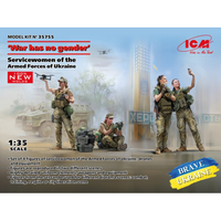 War Has No Gender Female Servicemen Of The Armed Forces Of Ukr. Kit 1:35 Icm Kit