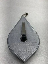 Chalk Line Reel, Plumb Bob . No Chalk Allows You To Add Any Color Required. B11