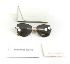 Michael Kors Sunglasses MK1062 La Paz 11086G Rose Gold Cat Eye with Gray Lenses