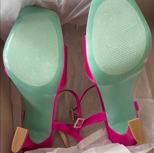 Betsey Johnson pink pearl heels size 8.5 new with box