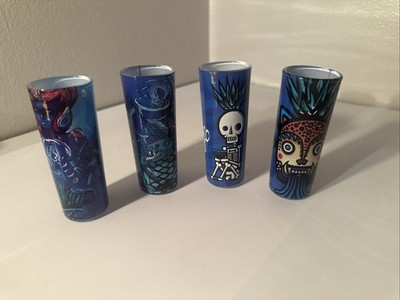 Set of 4 Leyenda del Milagro Tequila Shot Glasses