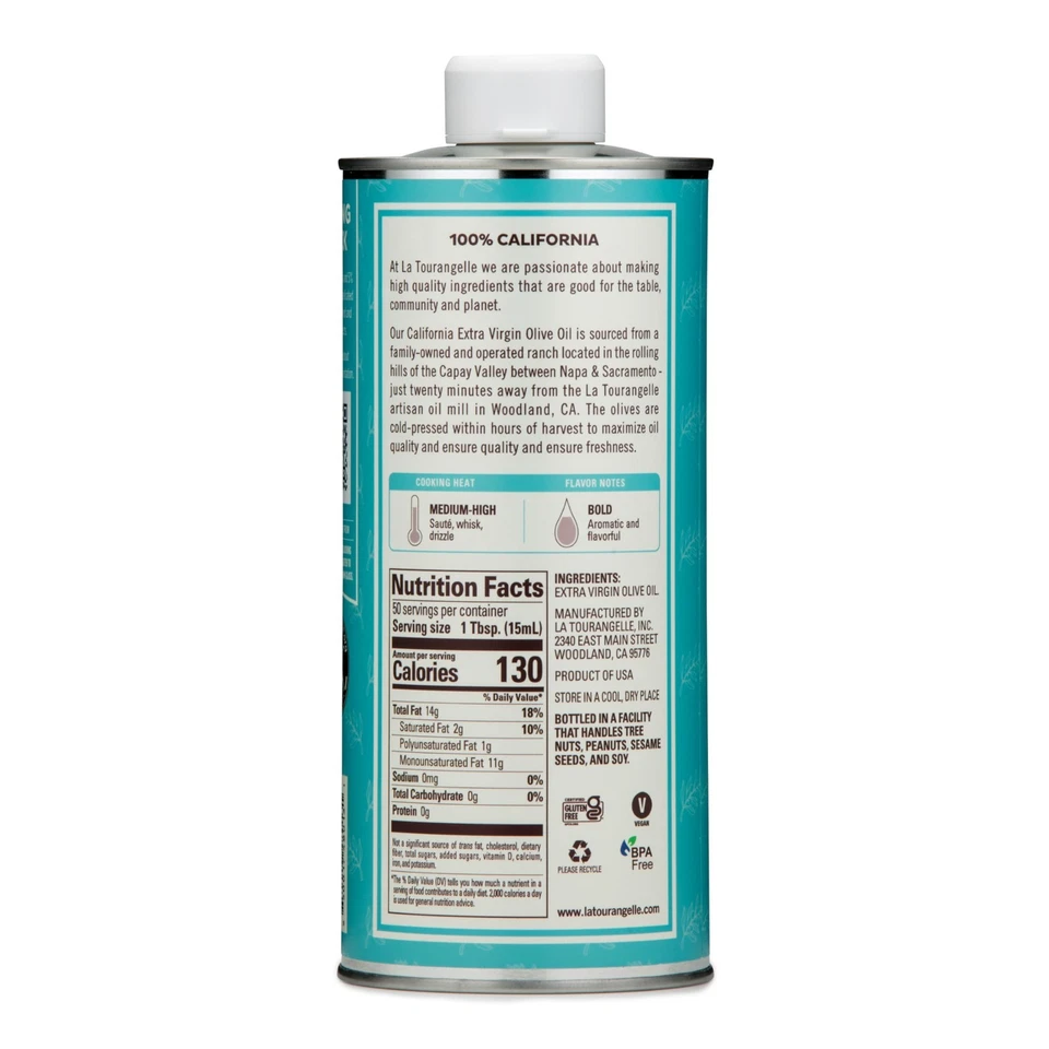 Azeite virgem extra La Tourangelle California, fl oz 25,4 - Imagem 2 de 3