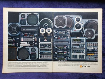 Clarion Auto HiFi-Anlagen,  originale Werbung aus 1979