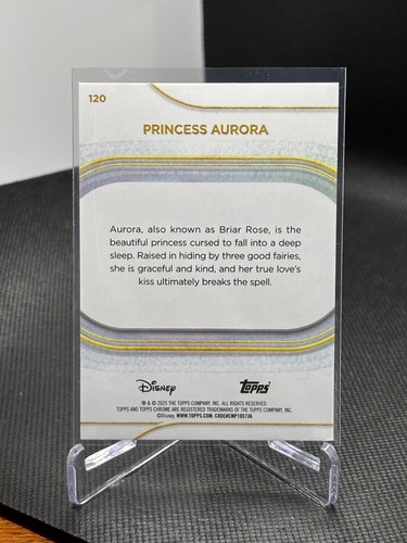 2025 Topps Chrome Disney Base #120 Princess Aurora - Bild 2 von 2
