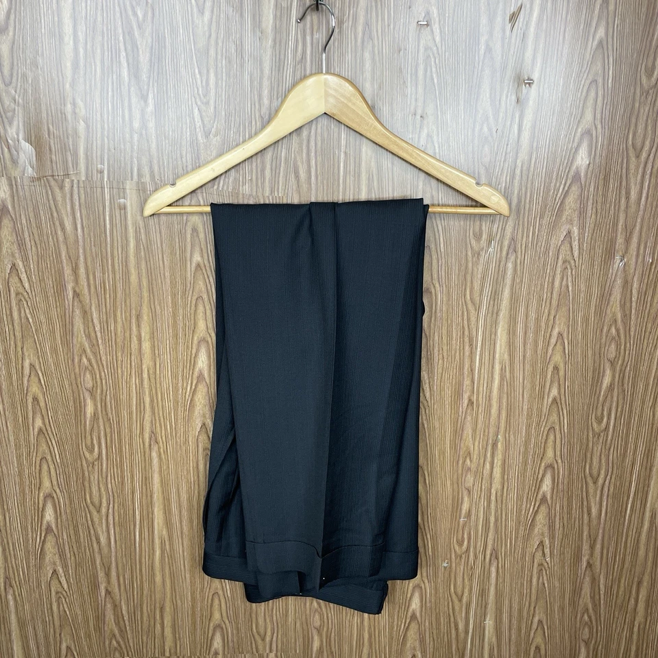 Jack Victor 2 Piece Suit Mens 44L 38x30 Black Multicolor Striped Three Buttons - Image 2 of 4