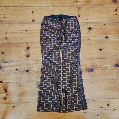 Miss Sixty Jacquard Flared Low Rise Trousers