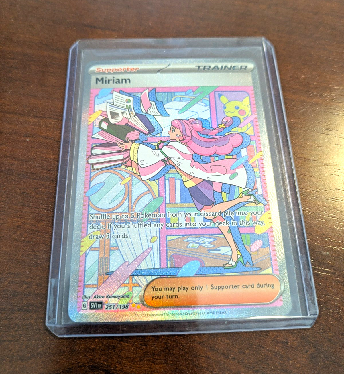 Pokemon TCG Miriam 251/198 SV01 Scarlet & Violet Full Art Holo SIR