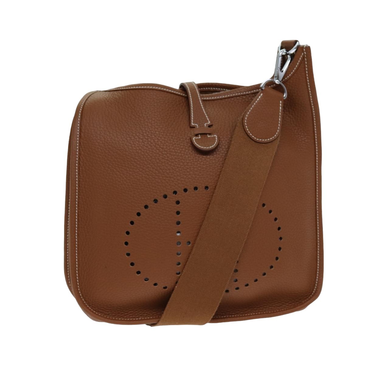 エルメス HERMESエルミーPM Hermy 美品　USED HERMES Evelyn 2 PM Shoulder Bag Taurillon Clemence Gold Auth