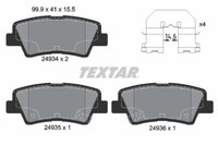 Textar 2493401 Bremsbelagsatz, Scheibenbremse FüR Changan, Englon, Geely ,