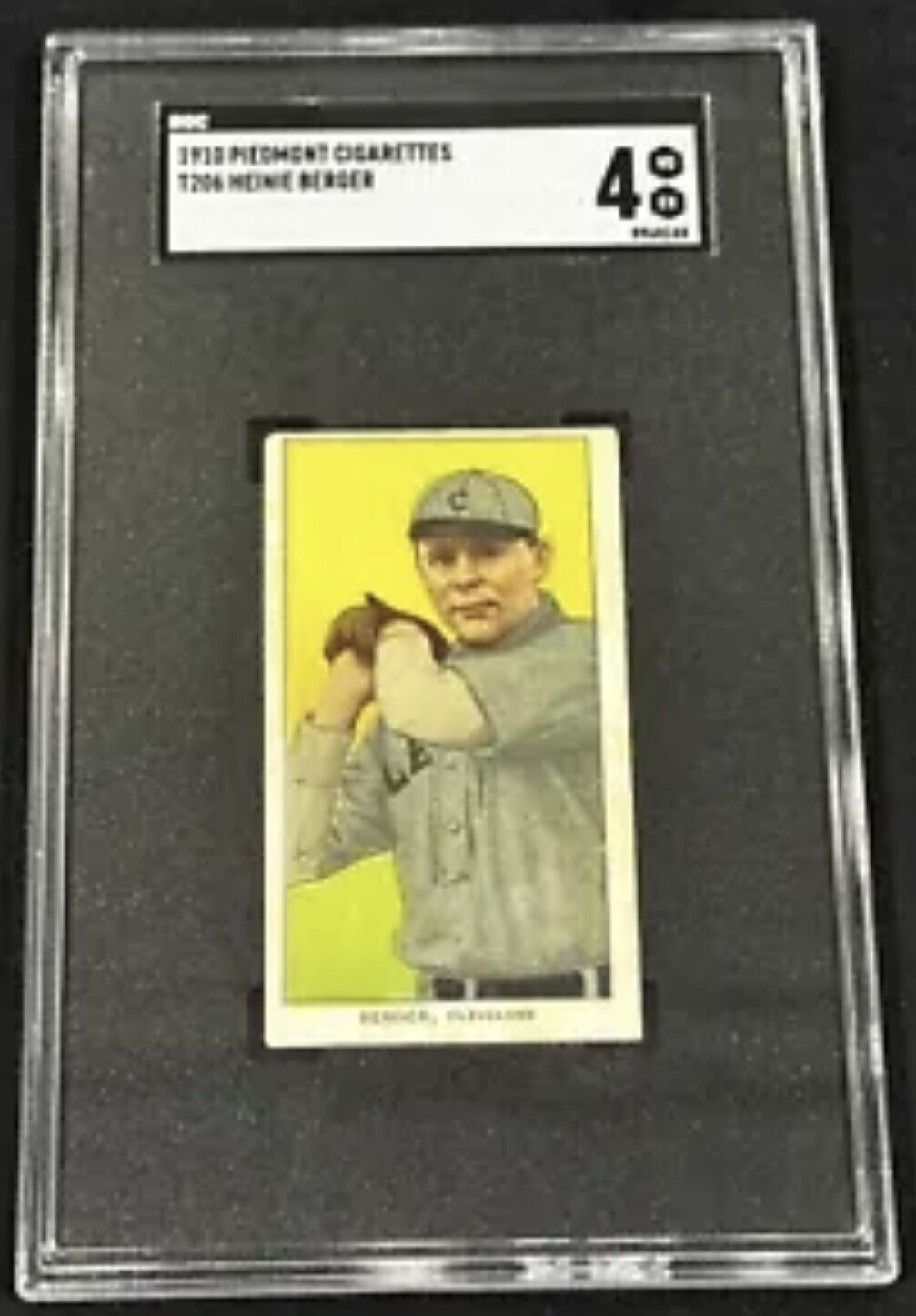 1910 T206 PIEDMONT HEINIE BERGER T206 SGC 4