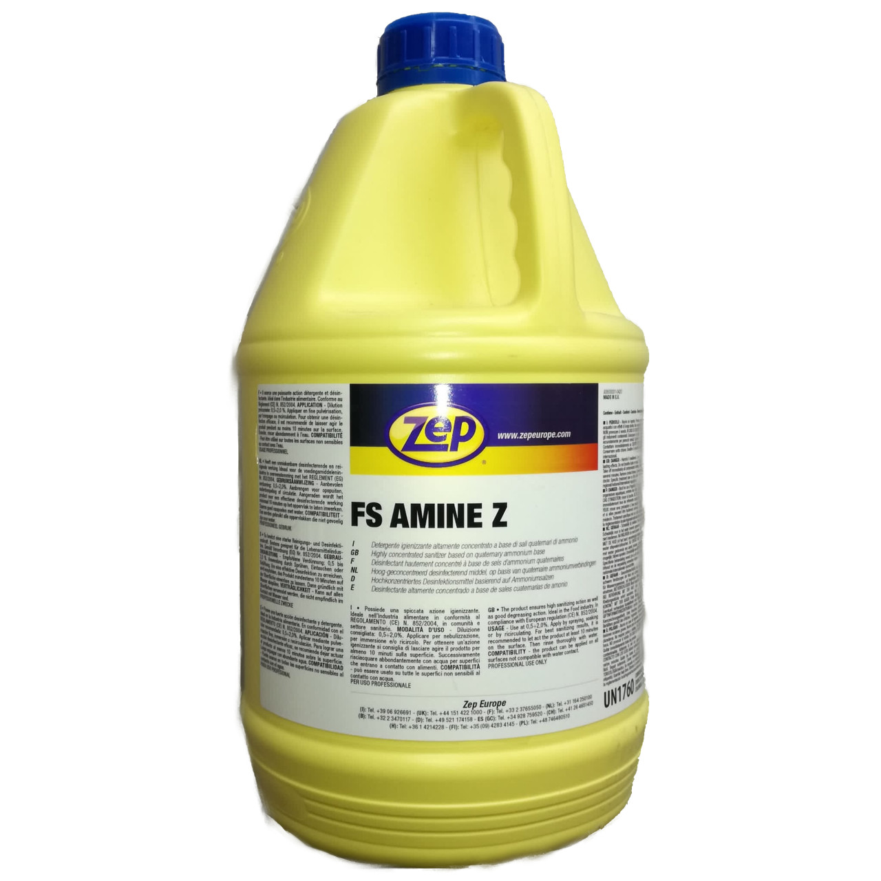 Fs Amine Z Detergente Sanificante Igienizzante Quaternario di Ammonio Kg.5 Zep