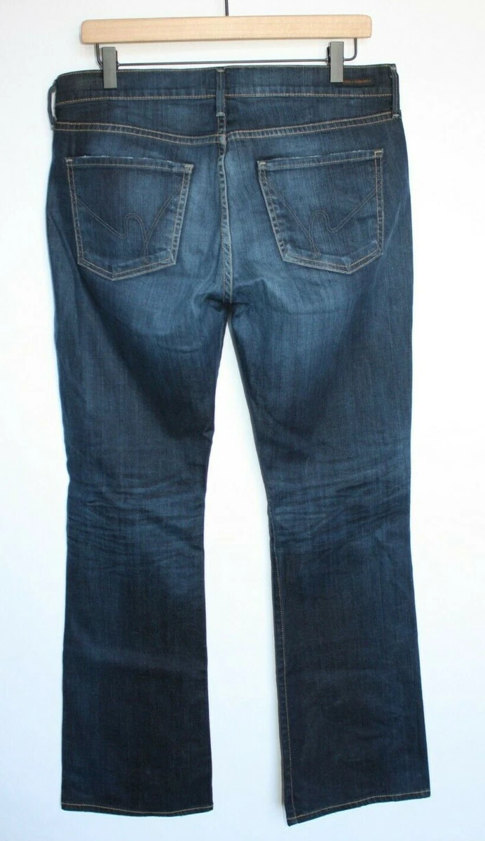 CITIZENS OF HUMANITY DITA Women s Size 31 Dark Wash Jeans Petite Bootcut Stretch