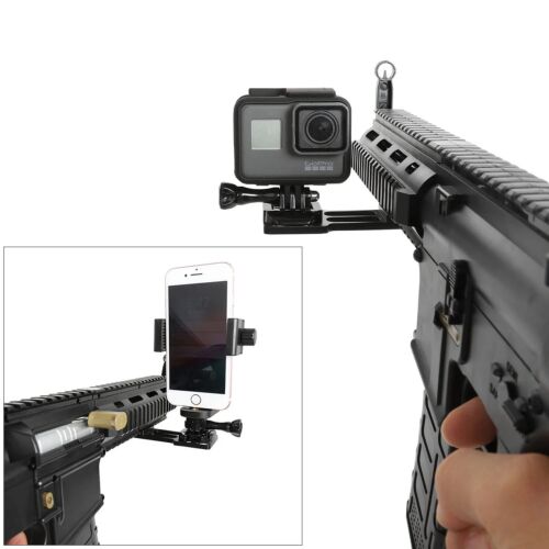 Universal Gun Mount Phone Holder Hunting Rifle Adapter for iPhone 15 14 Pro Max - Afbeelding 1 van 10
