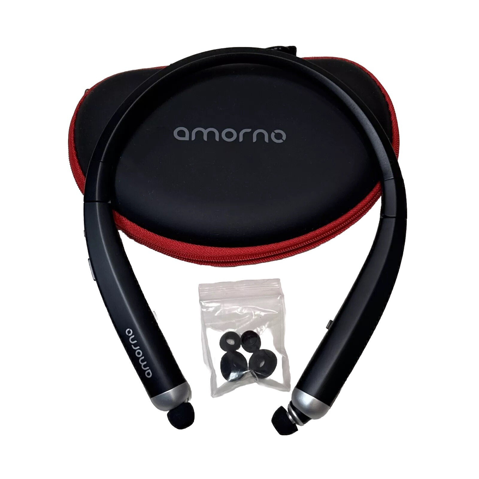 Amorno SX888 Black Noise Cancelling Bluetooth Earbuds