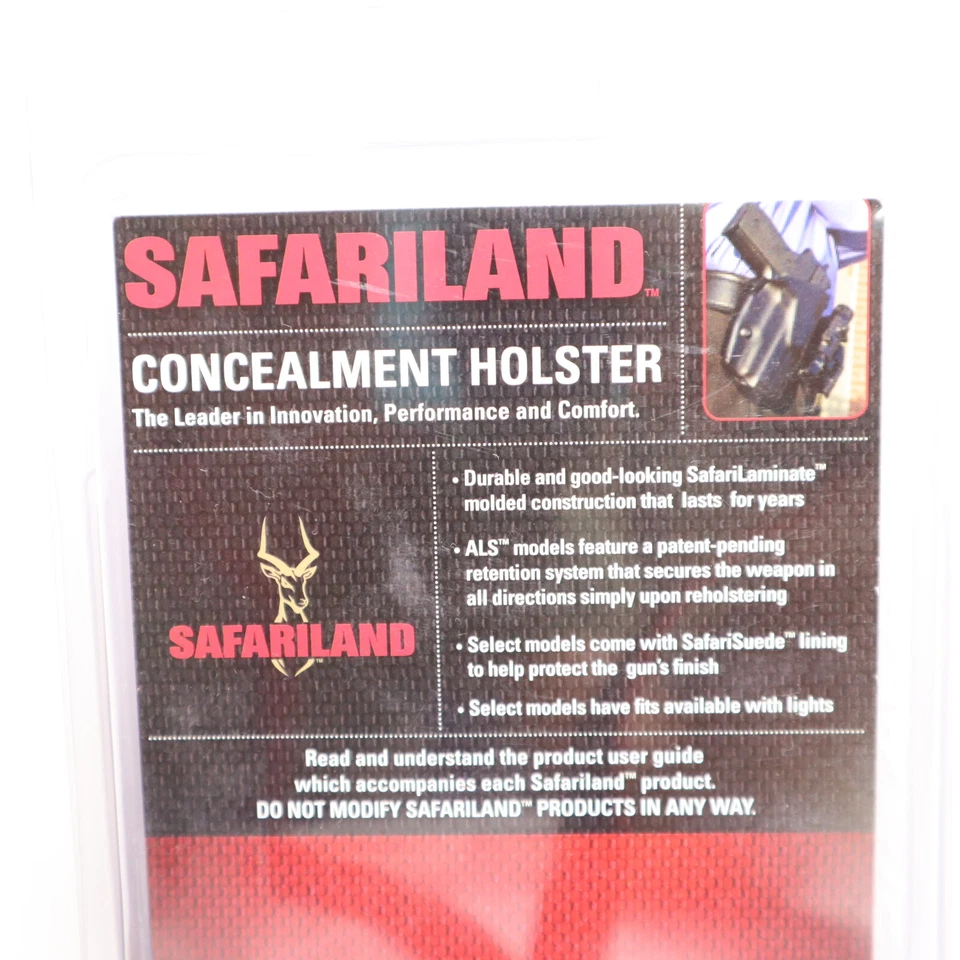 Черная скрытая кобура для пистолета Smith & Wesson S&W M&P Shield 9 мм 40 & Shield M&P - Изображение 2 из 3