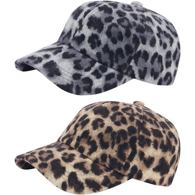 leopard ball cap